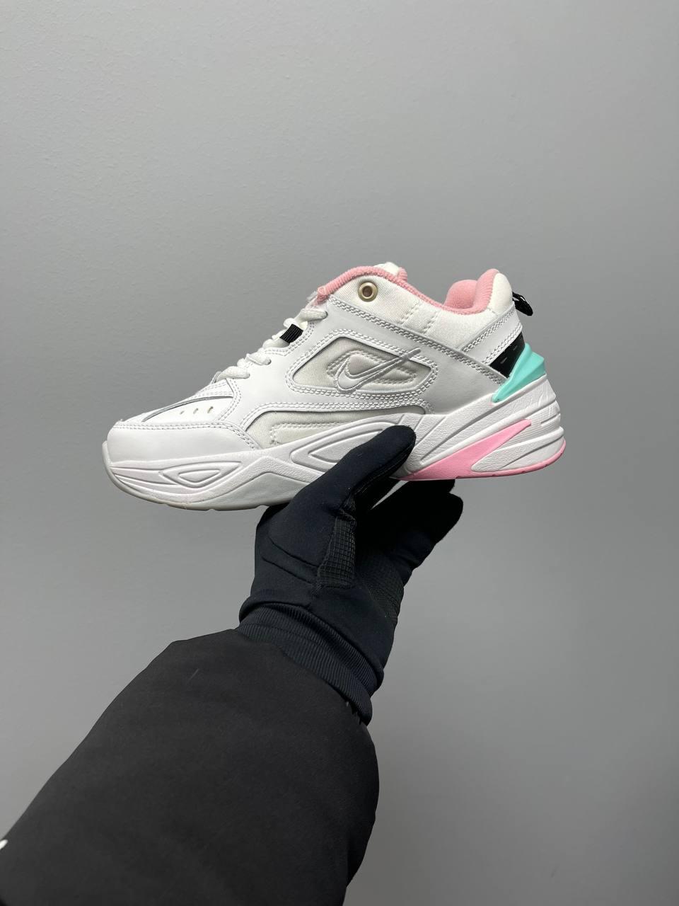 Nike M2K Tekno White Pink Turquoise