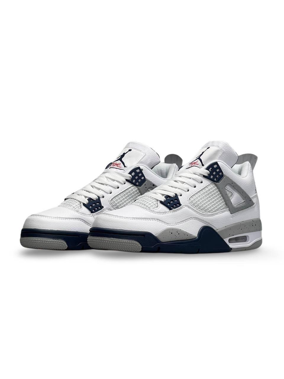Nike Air Jordan 4 White Grey Black v2
