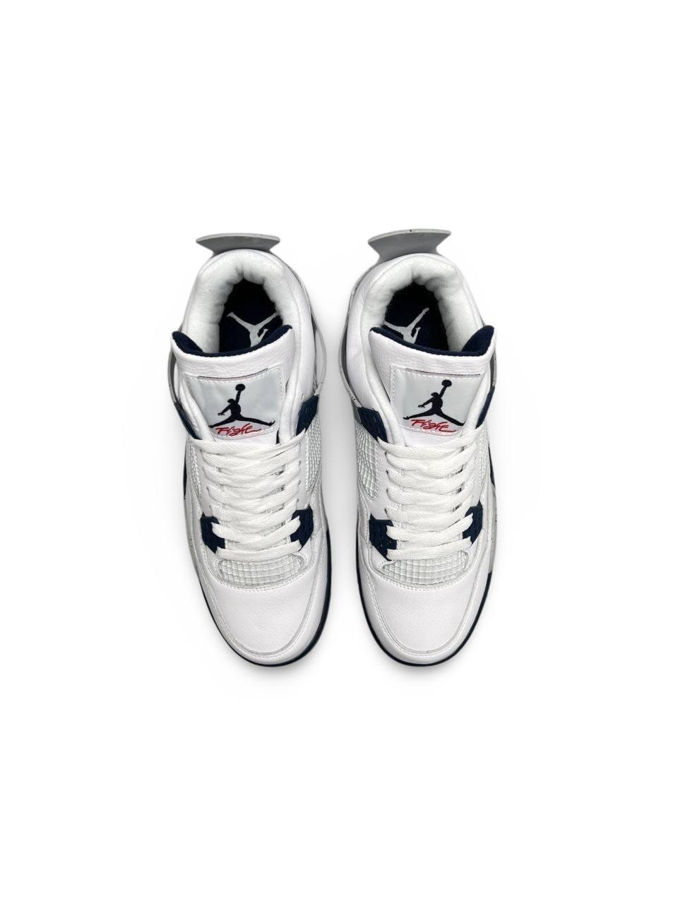 Nike Air Jordan 4 White Grey Black v2