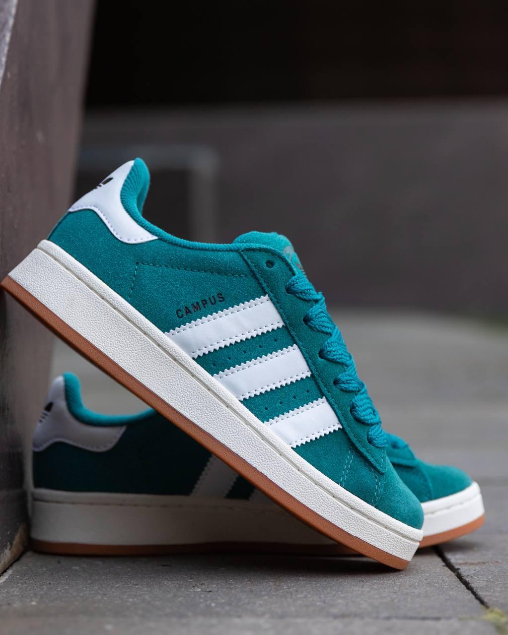 Adidas Campus Dark Green White v2