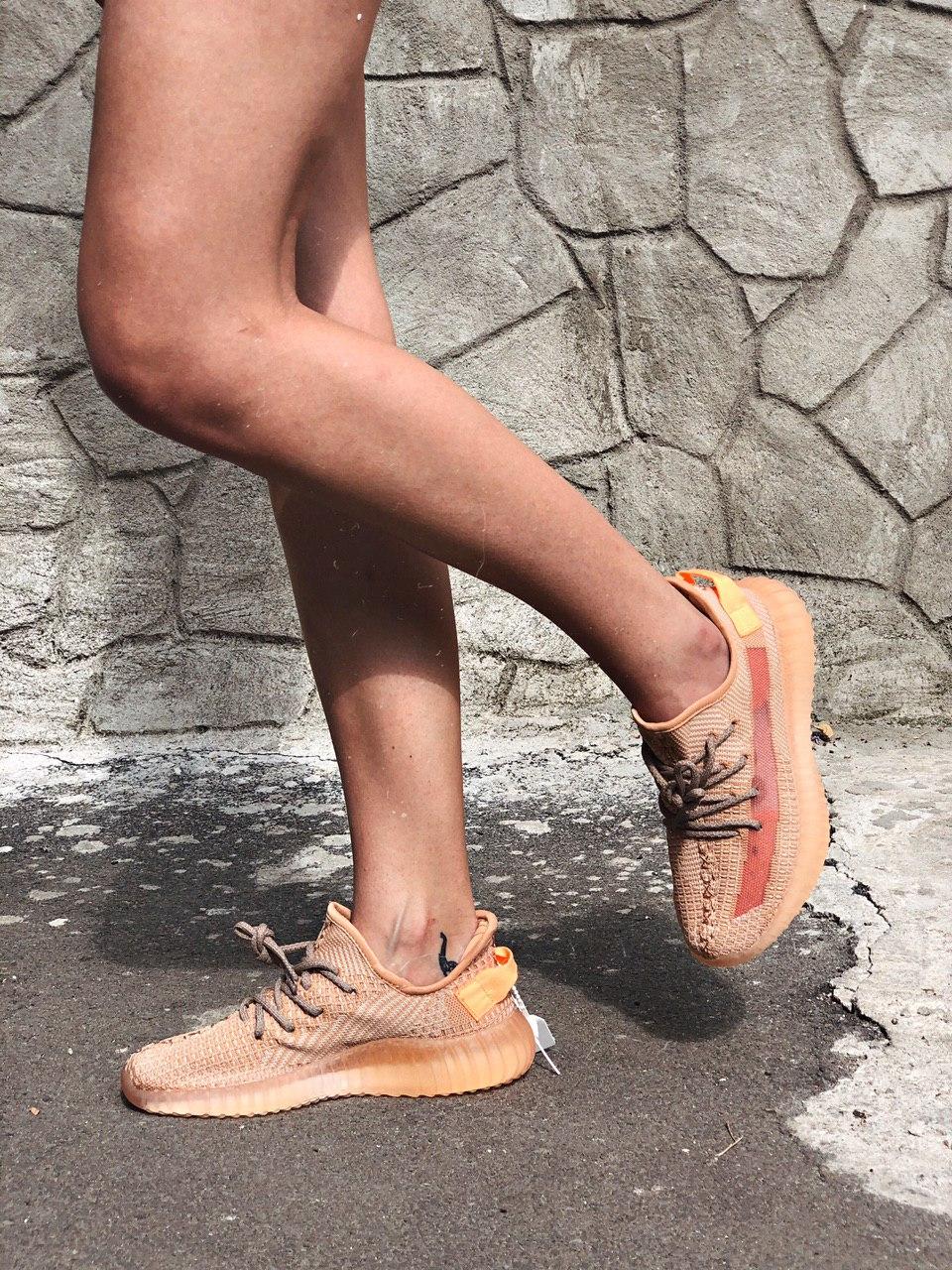 Adidas Yeezy 350 v2 CLAY (реф шнурки)