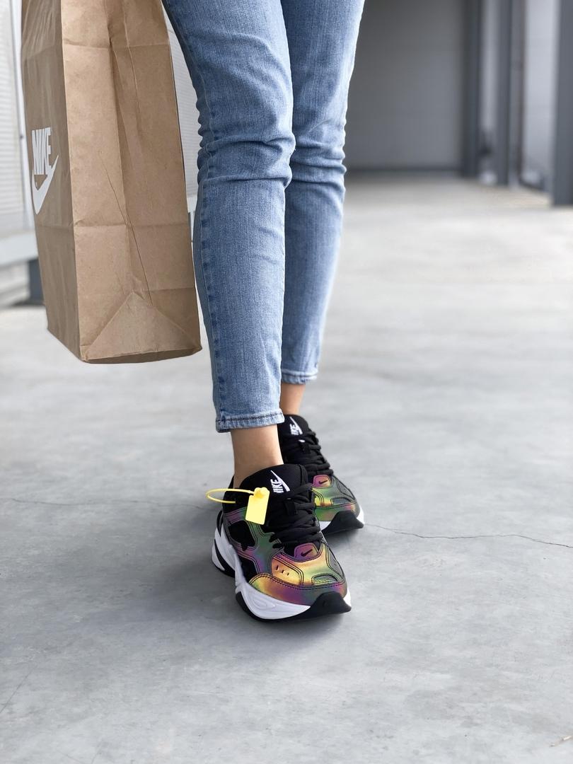 Nike M2K Tekno Black Oil Spill Reflective
