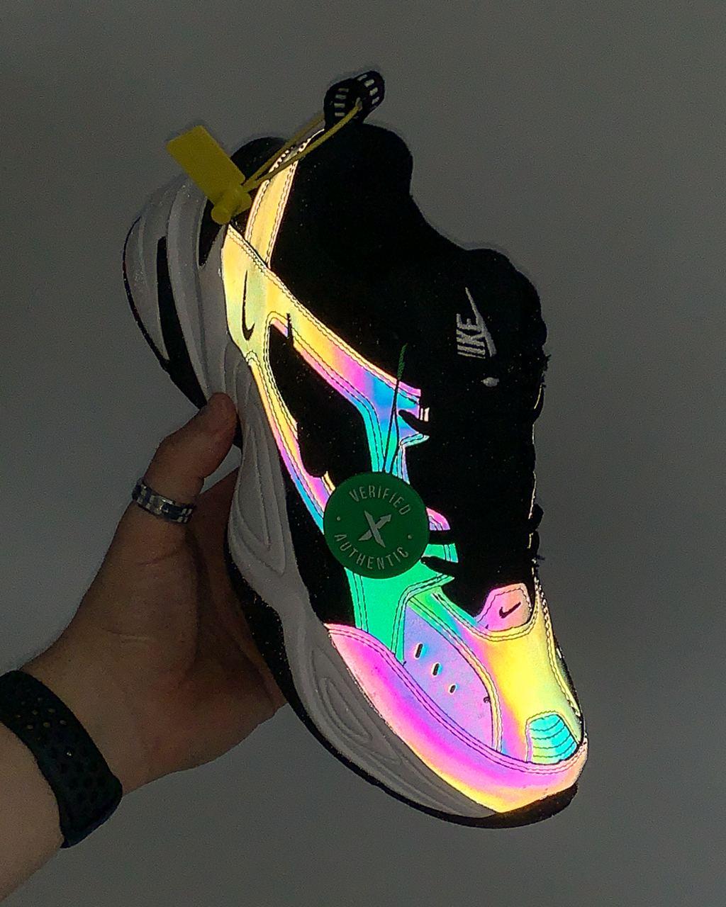 Nike M2K Tekno Black Oil Spill Reflective