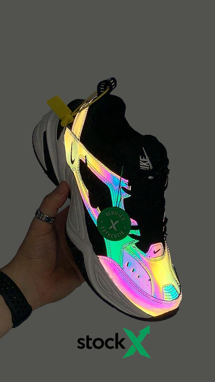 Nike M2K Tekno Black Oil Spill Reflective