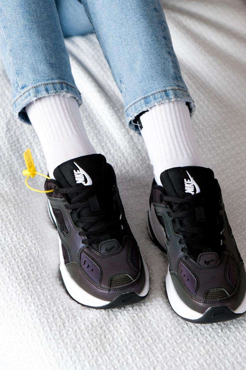 Nike M2K Tekno Black Oil Spill Reflective