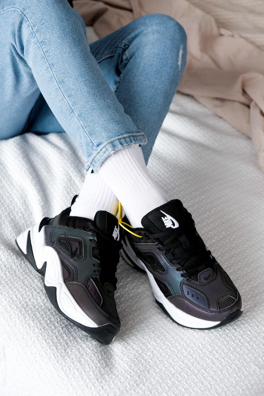 Nike M2K Tekno Black Oil Spill Reflective