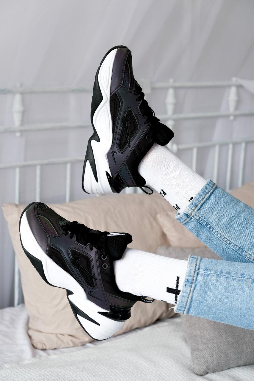 Nike M2K Tekno Black Oil Spill Reflective
