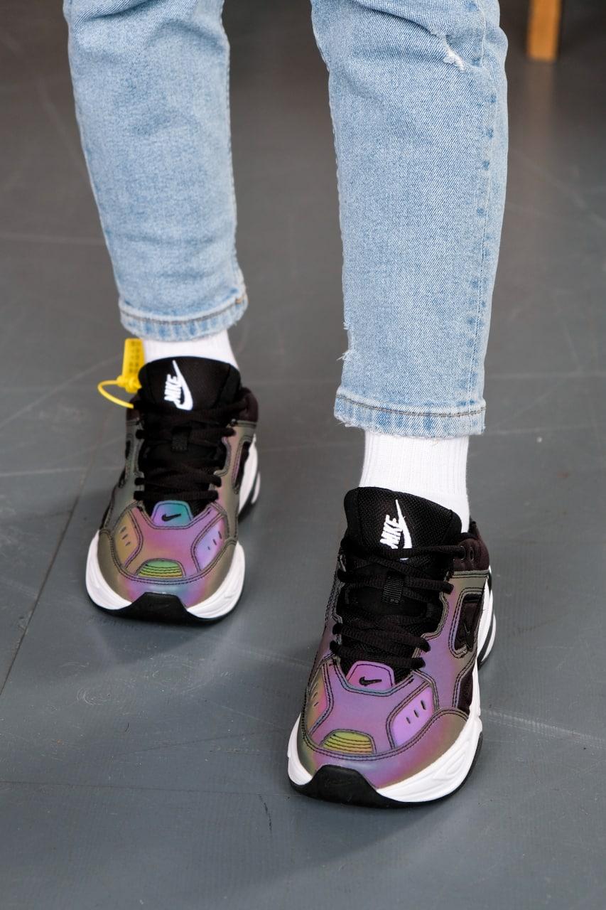 Nike M2K Tekno Black Oil Spill Reflective