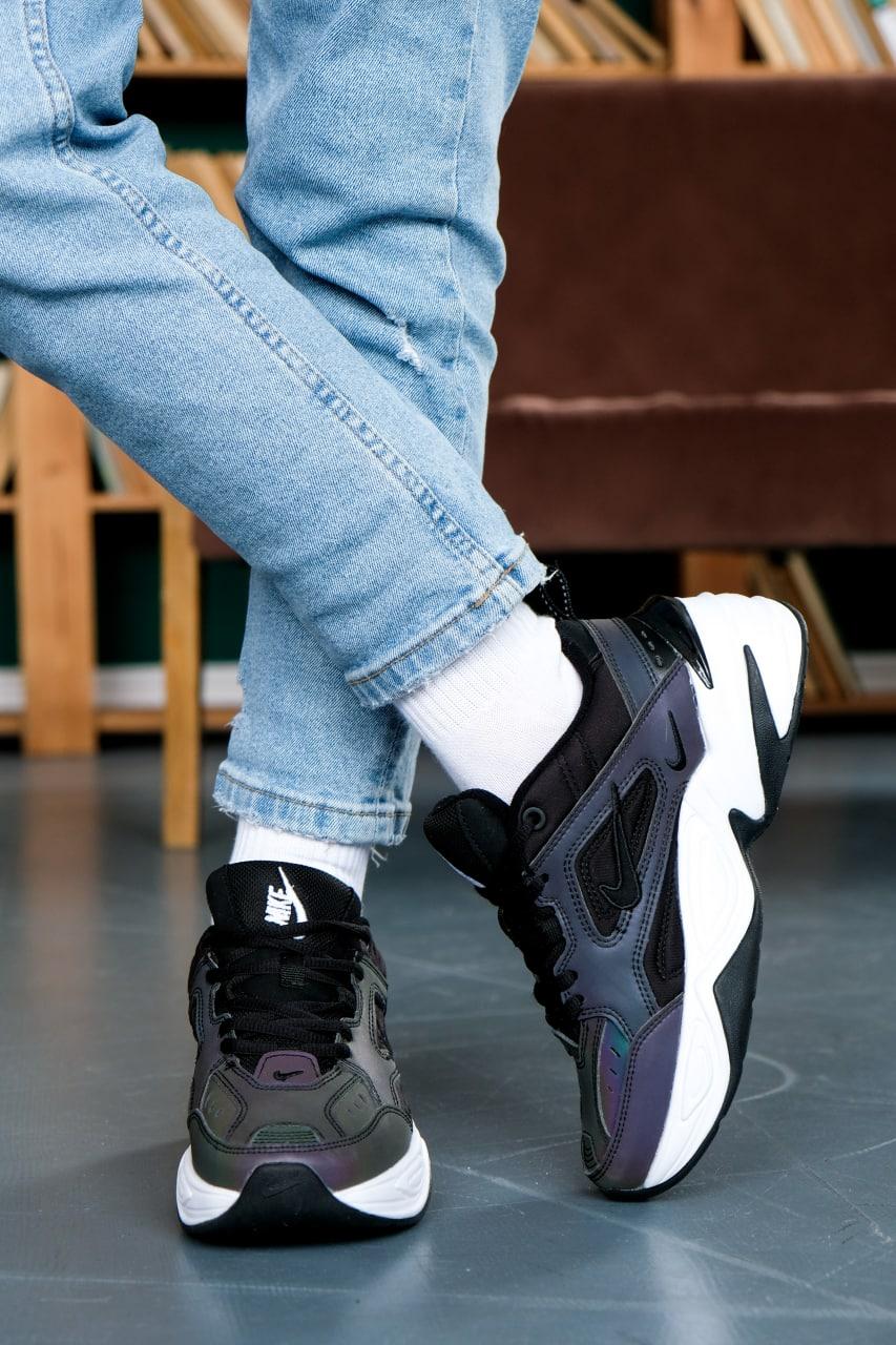 Nike M2K Tekno Black Oil Spill Reflective