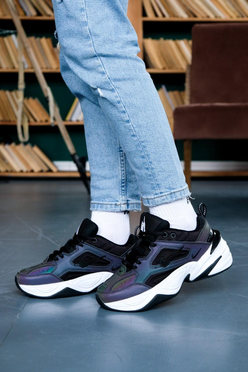 Nike M2K Tekno Black Oil Spill Reflective