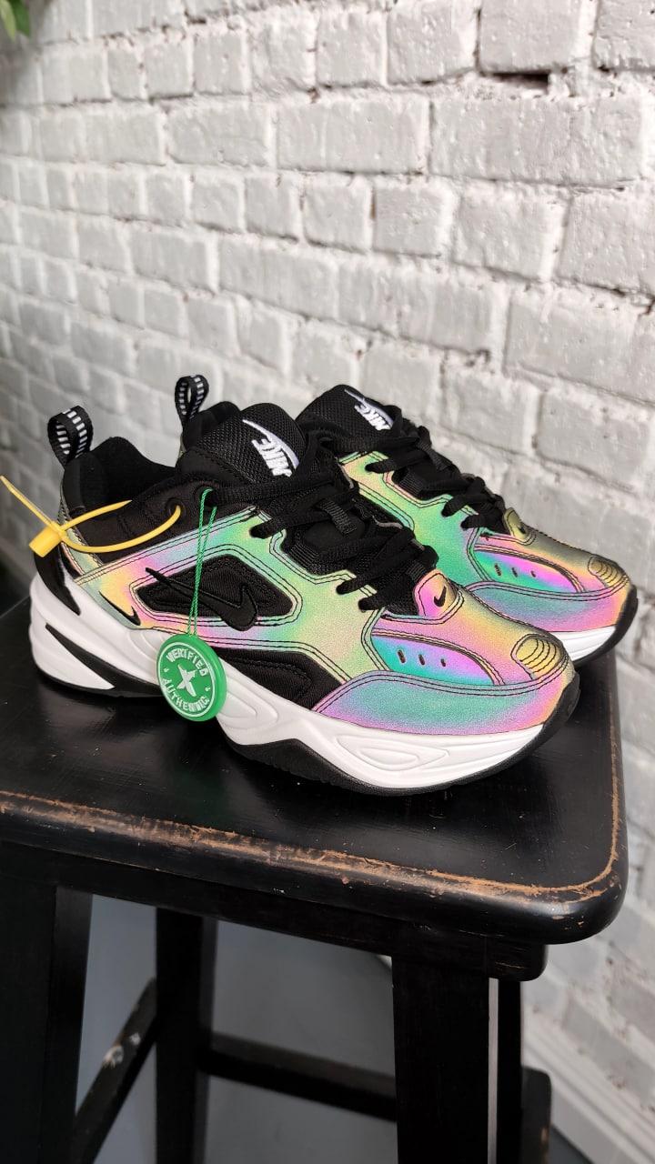 Nike M2K Tekno Black Oil Spill Reflective