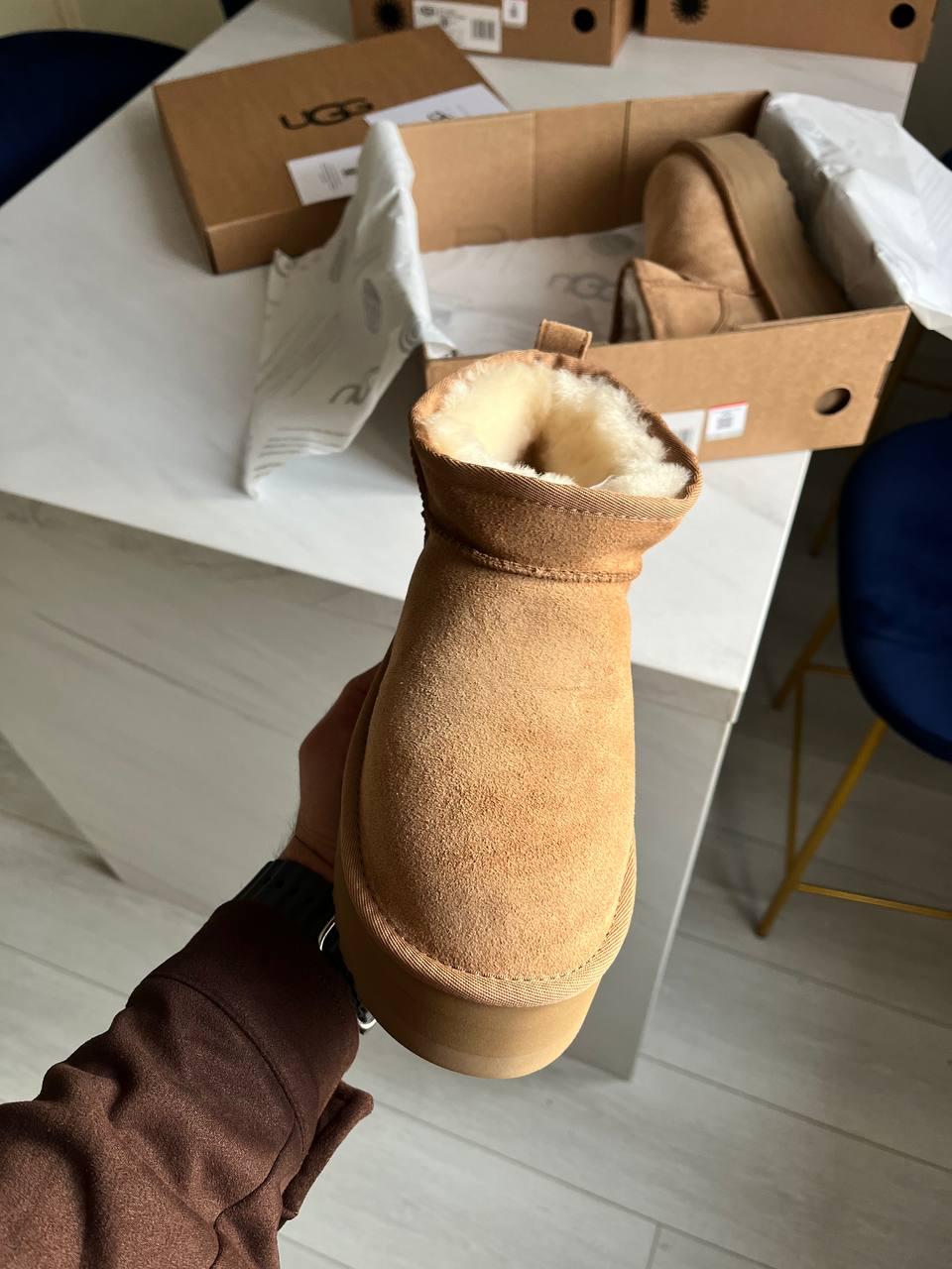 UGG Ultra Mini Platform Camel