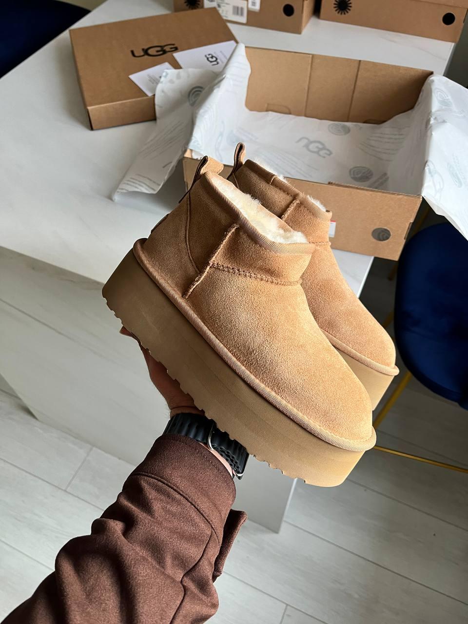 UGG Ultra Mini Platform Camel