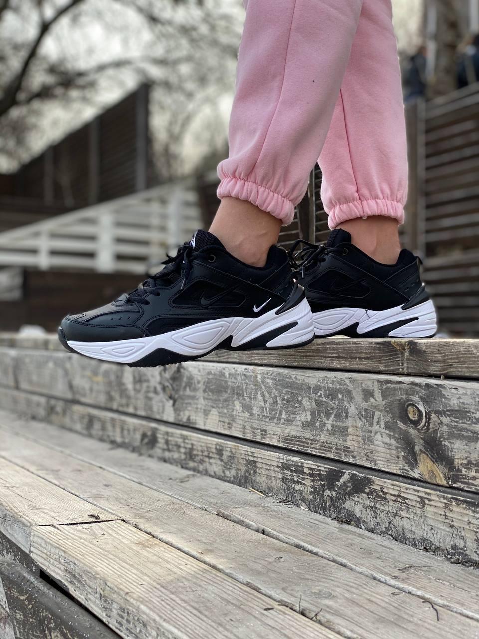 Nike M2K Tekno Black White «White Logo»