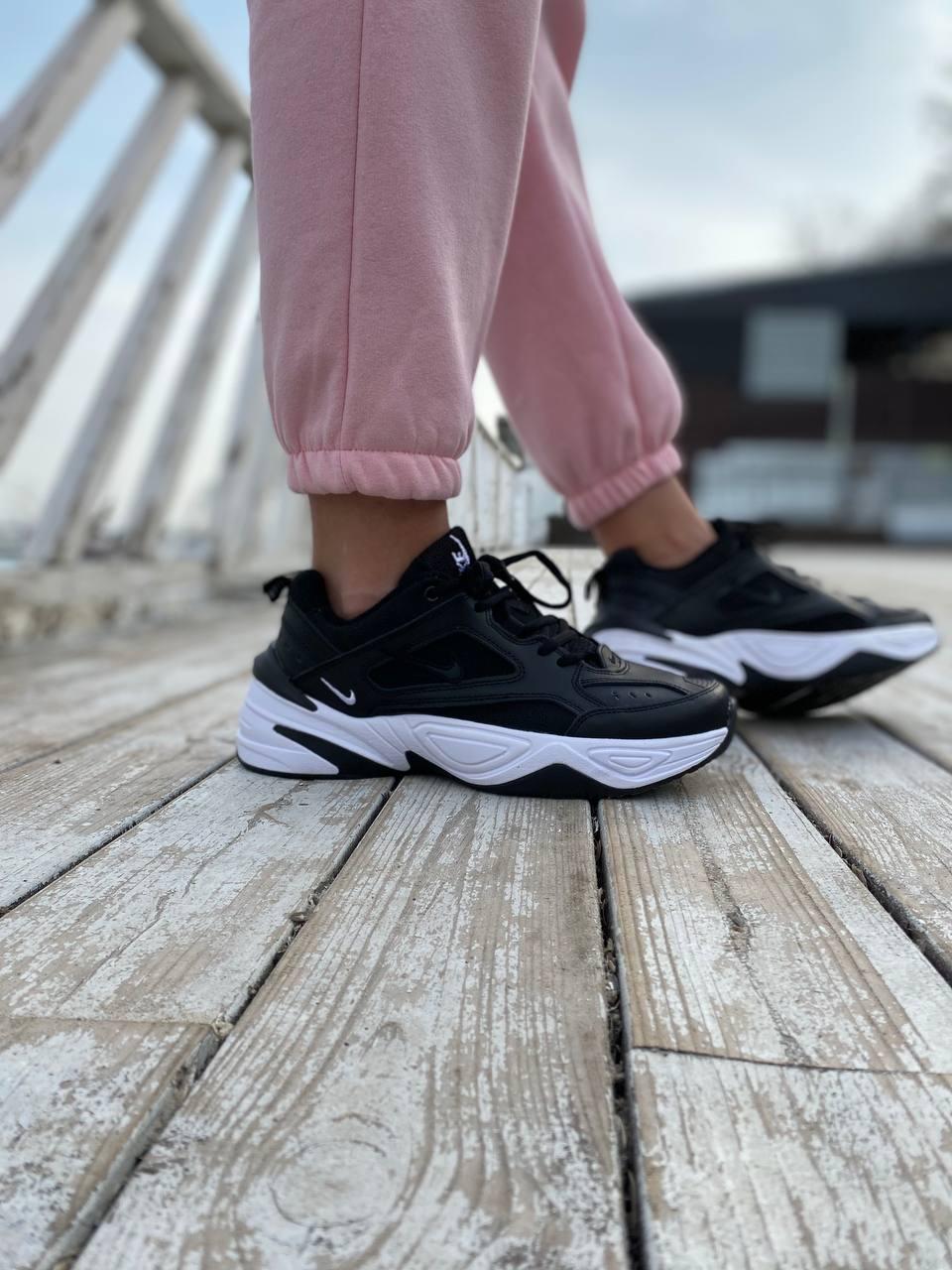 Nike M2K Tekno Black White «White Logo»