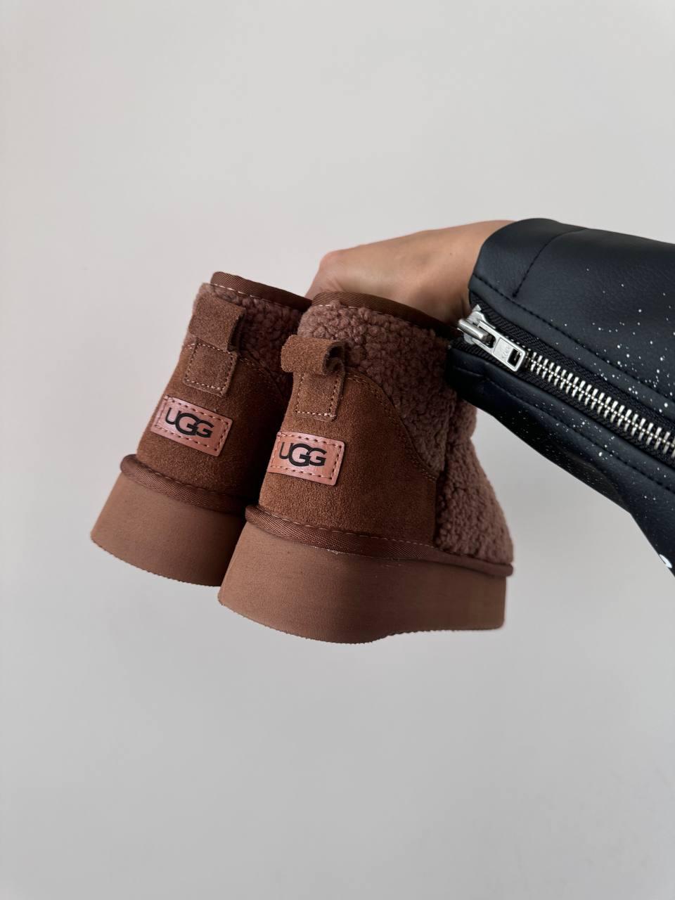 UGG Ultra Mini Platform Teddy Ginger