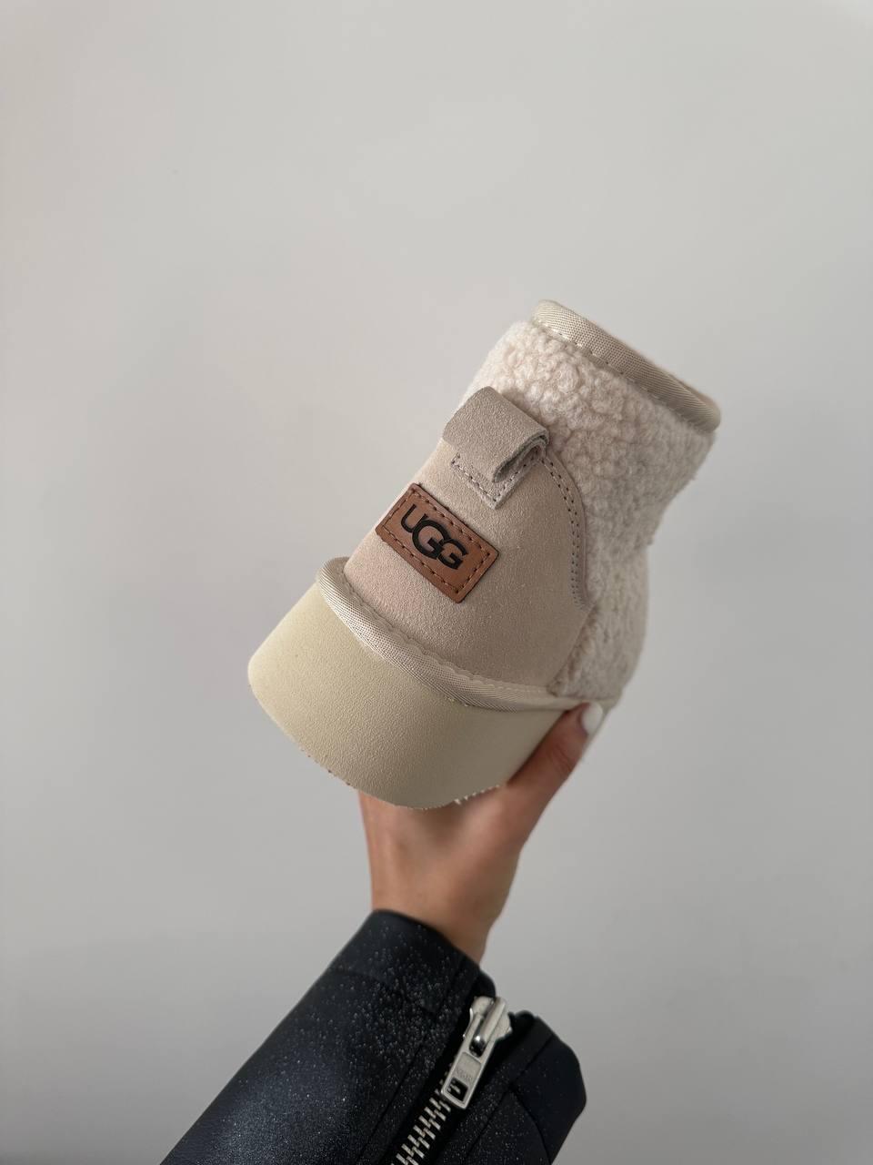 UGG Ultra Mini Platform Teddy Cream