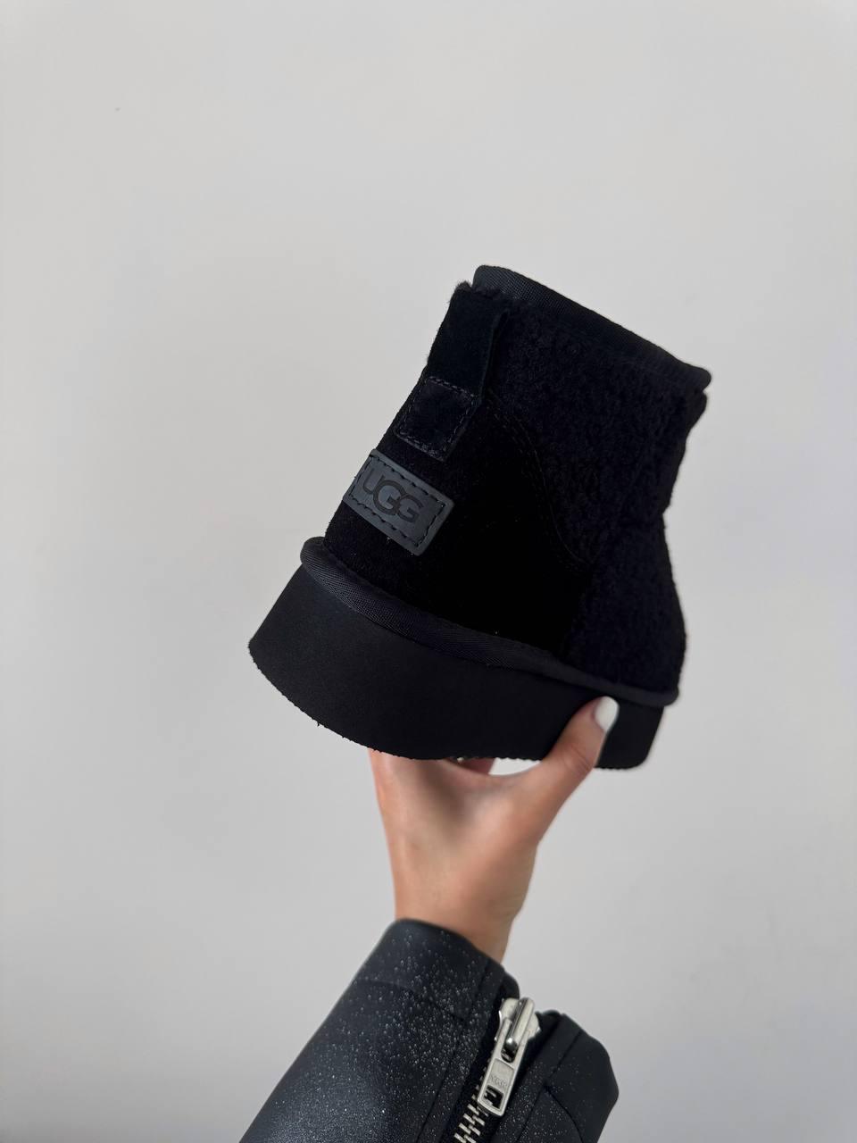 UGG Ultra Mini Platform Teddy Black