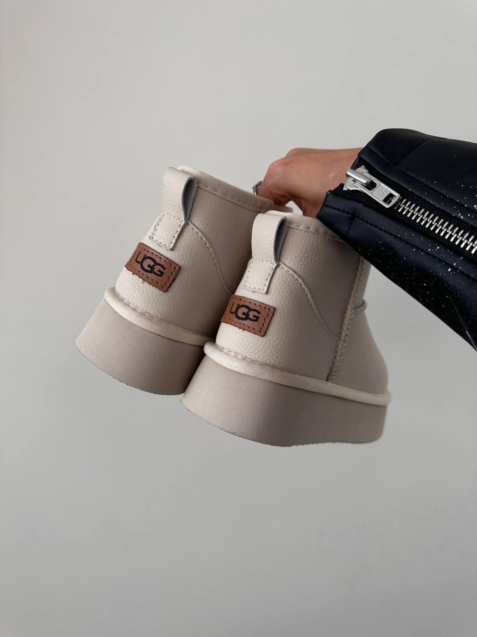UGG Ultra Mini Platform Leather Cream