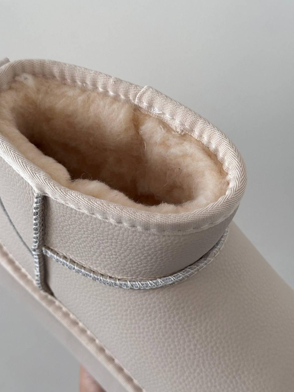 UGG Ultra Mini Platform Leather Cream