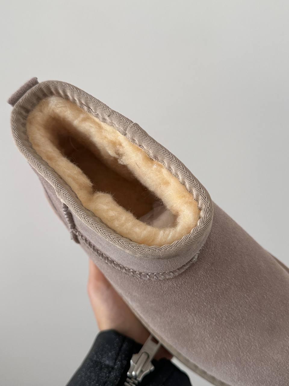 Ugg Ultra Mini Platform Beige Cream Suede