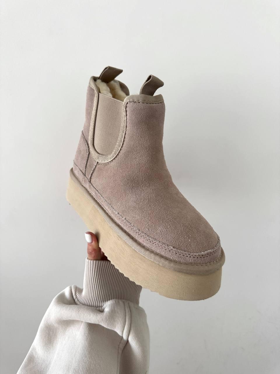 Ugg Neumel Platform Chestnut Cream (на резинці)