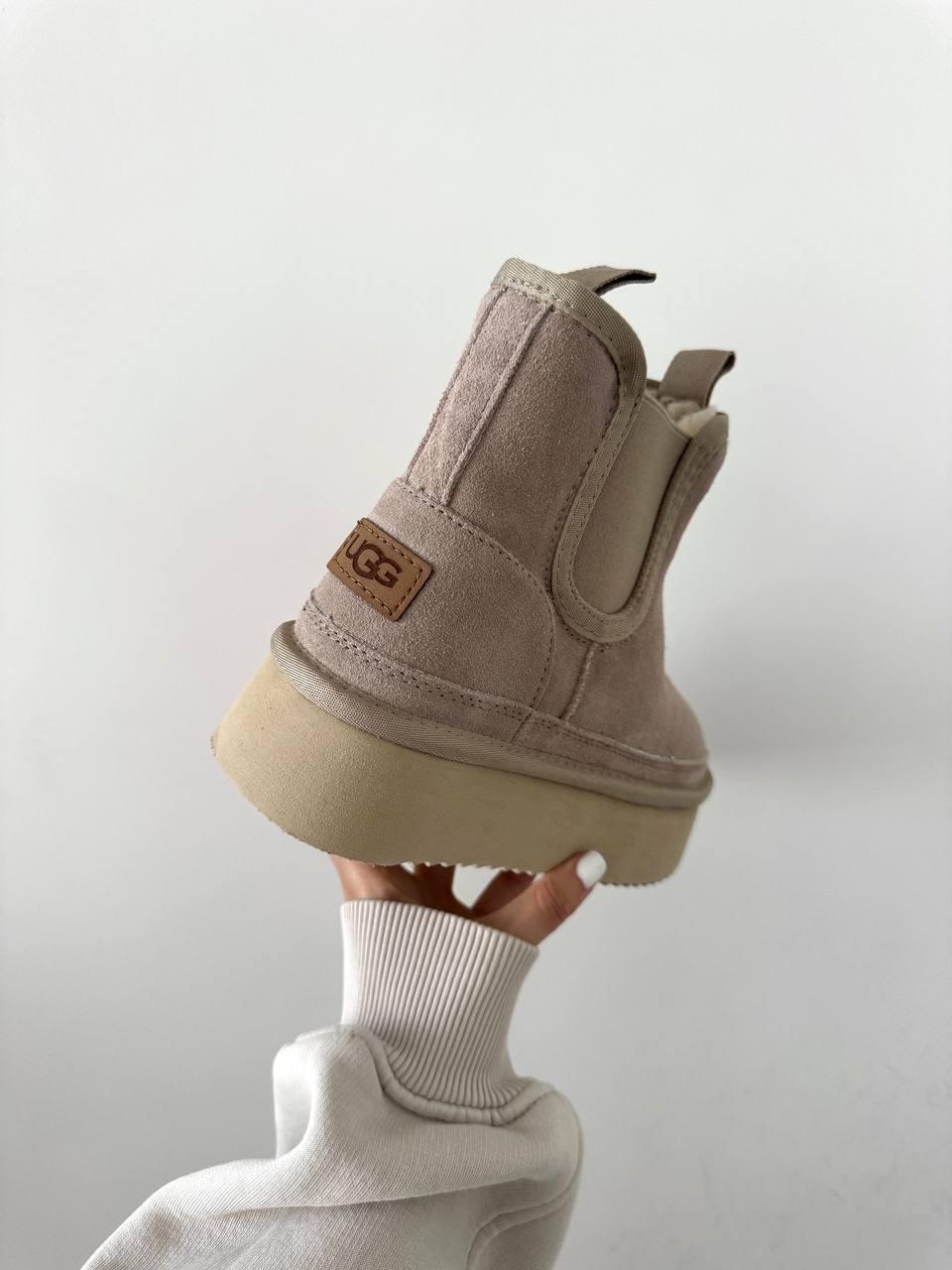 Ugg Neumel Platform Chestnut Cream (на резинці)