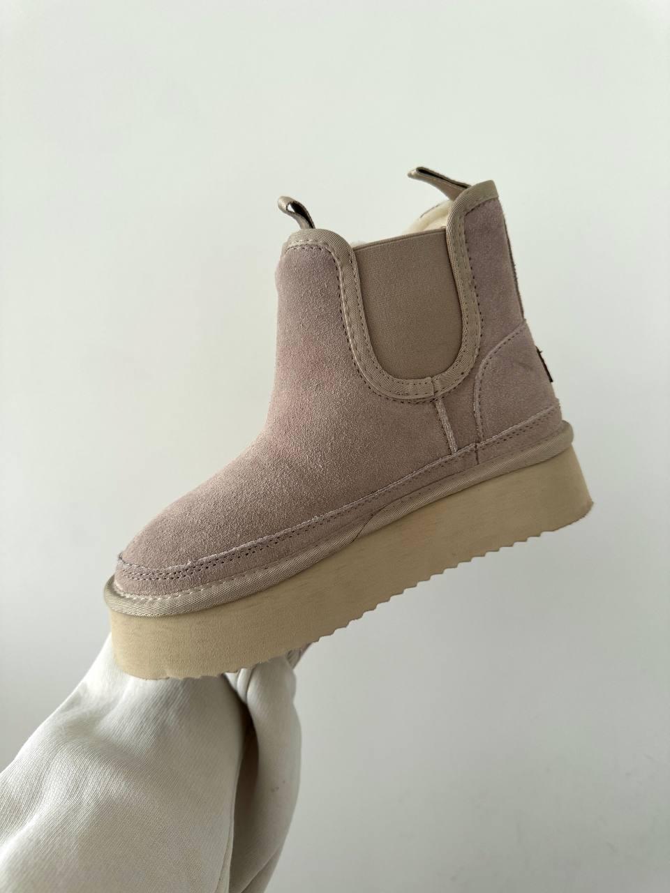 Ugg Neumel Platform Chestnut Cream (на резинці)