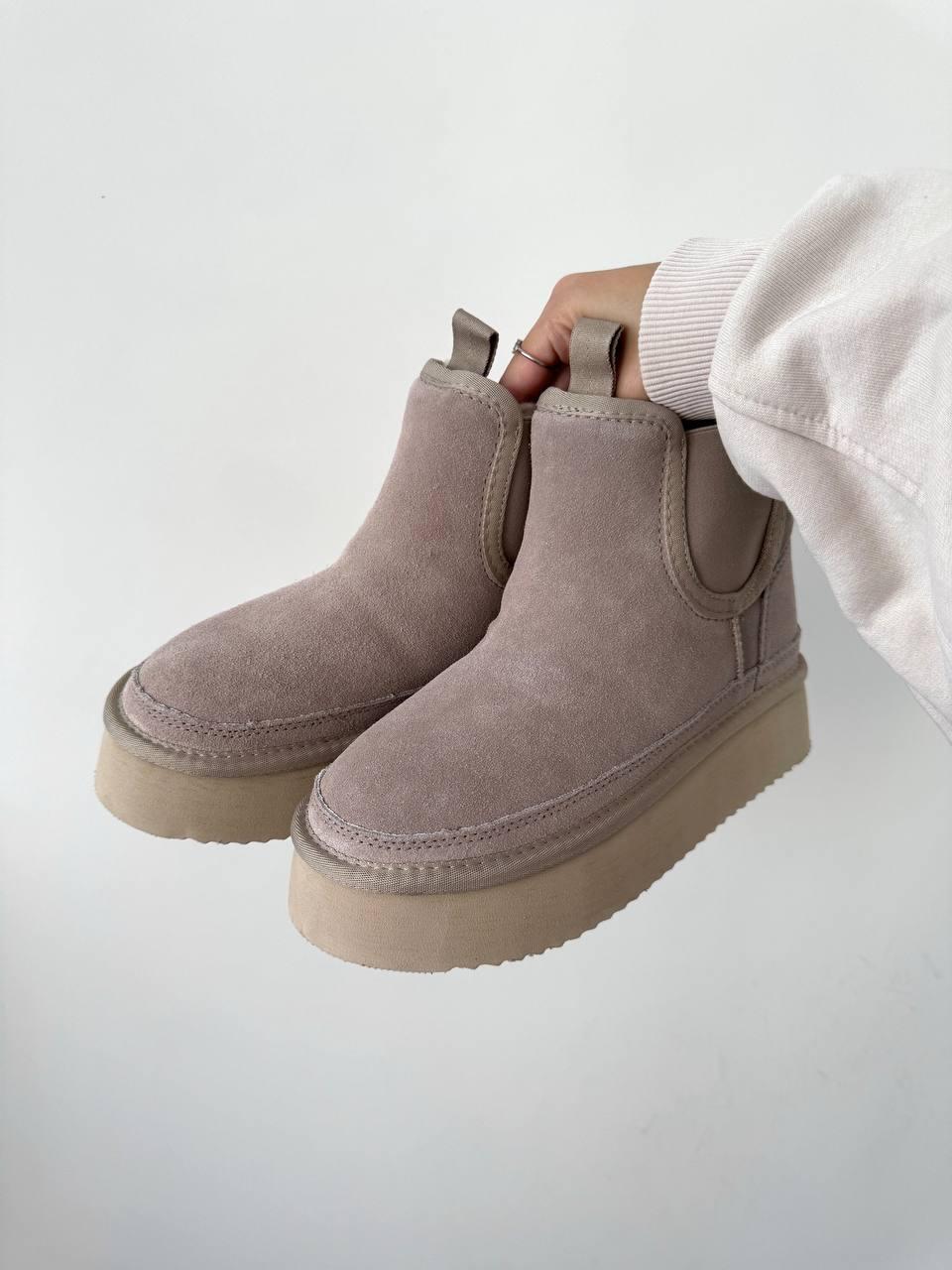 Ugg Neumel Platform Chestnut Cream (на резинці)