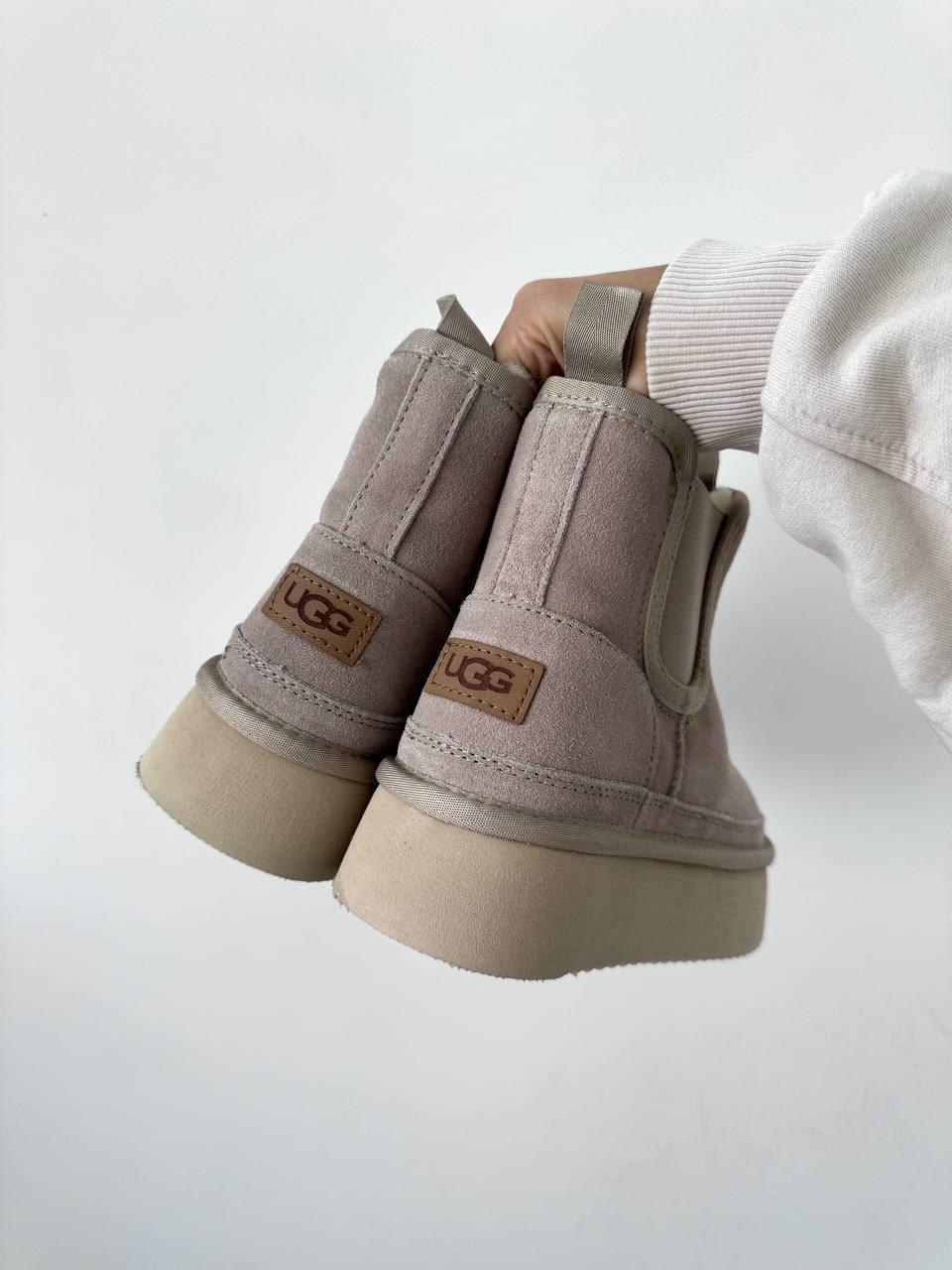 Ugg Neumel Platform Chestnut Cream (на резинці)