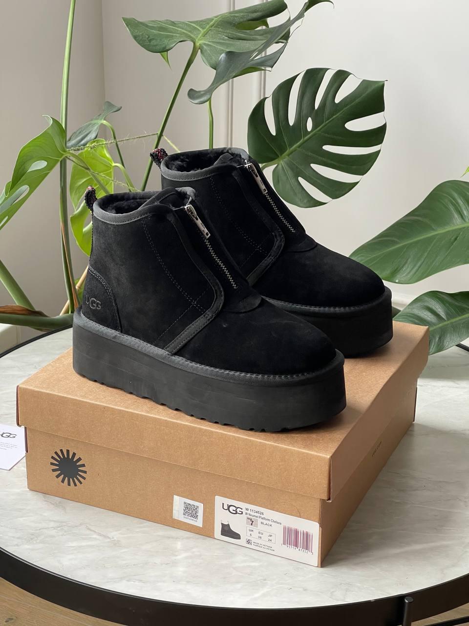Ugg Neumal Platform Zipper Black