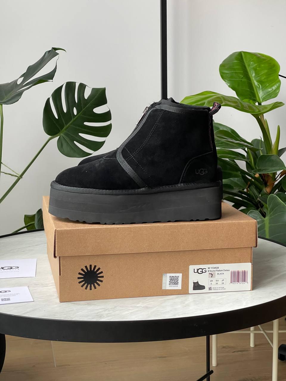 Ugg Neumal Platform Zipper Black