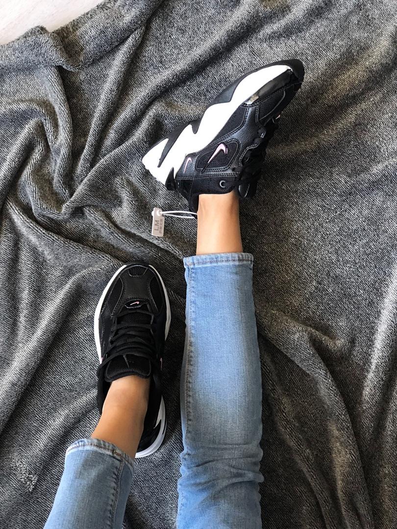 Nike M2K Tekno Black White «Pink Logo»