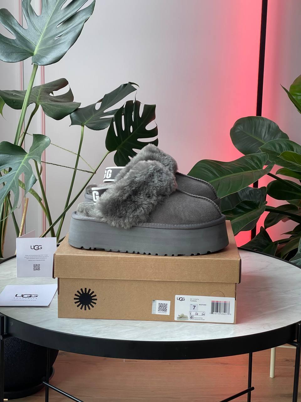 UGG Funkette Slipper Platform Grey