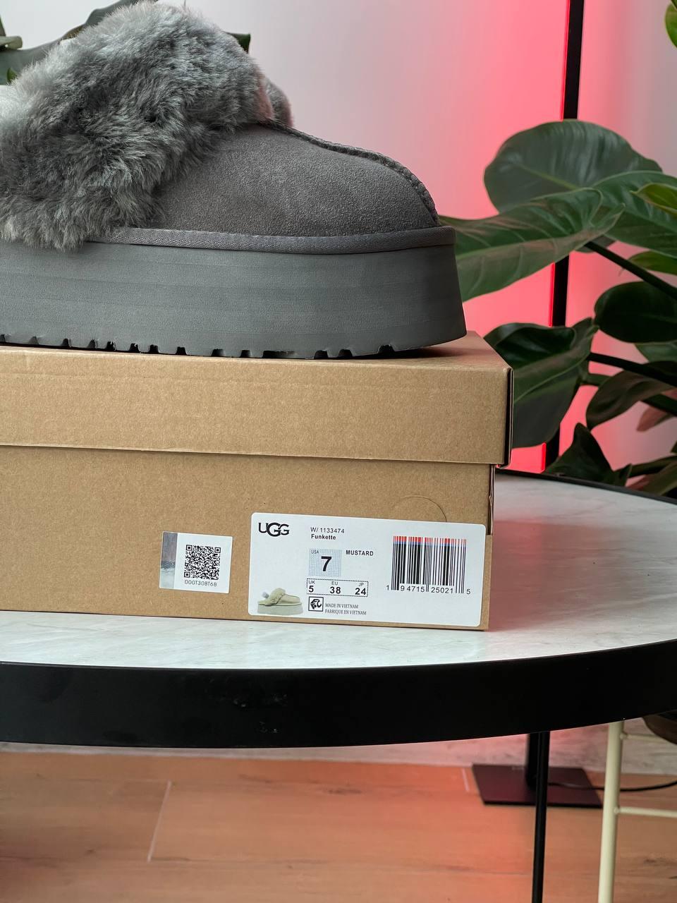 UGG Funkette Slipper Platform Grey