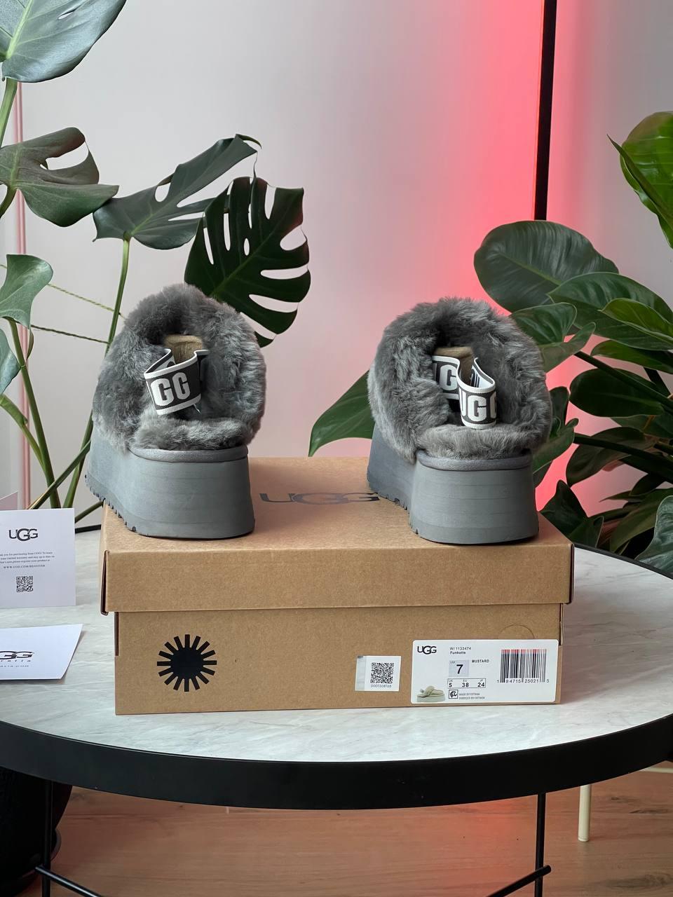 UGG Funkette Slipper Platform Grey