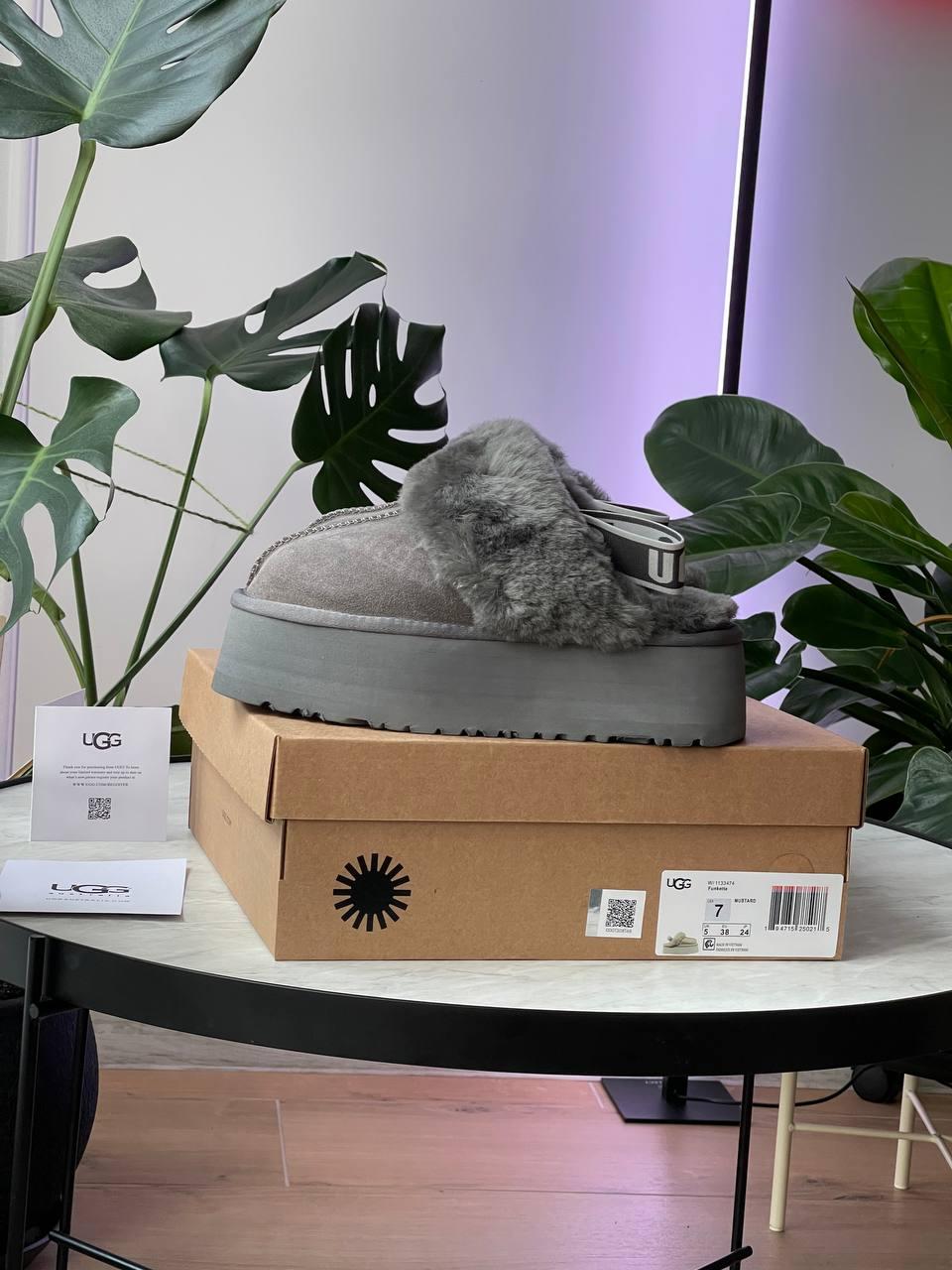 UGG Funkette Slipper Platform Grey