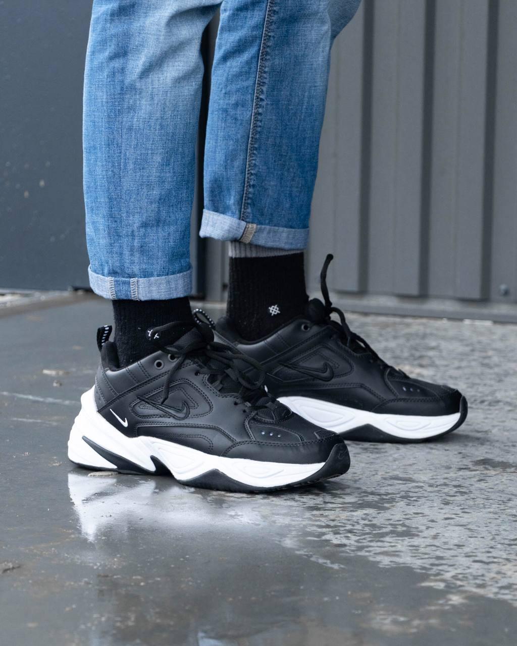 Nike M2K Tekno Black Leather