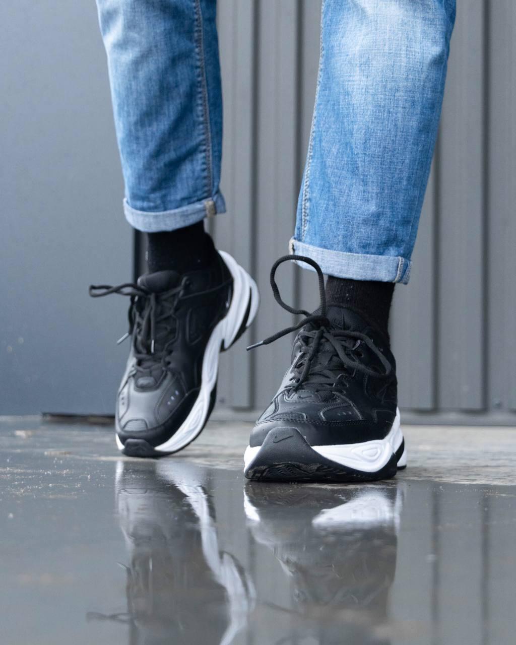 Nike M2K Tekno Black Leather