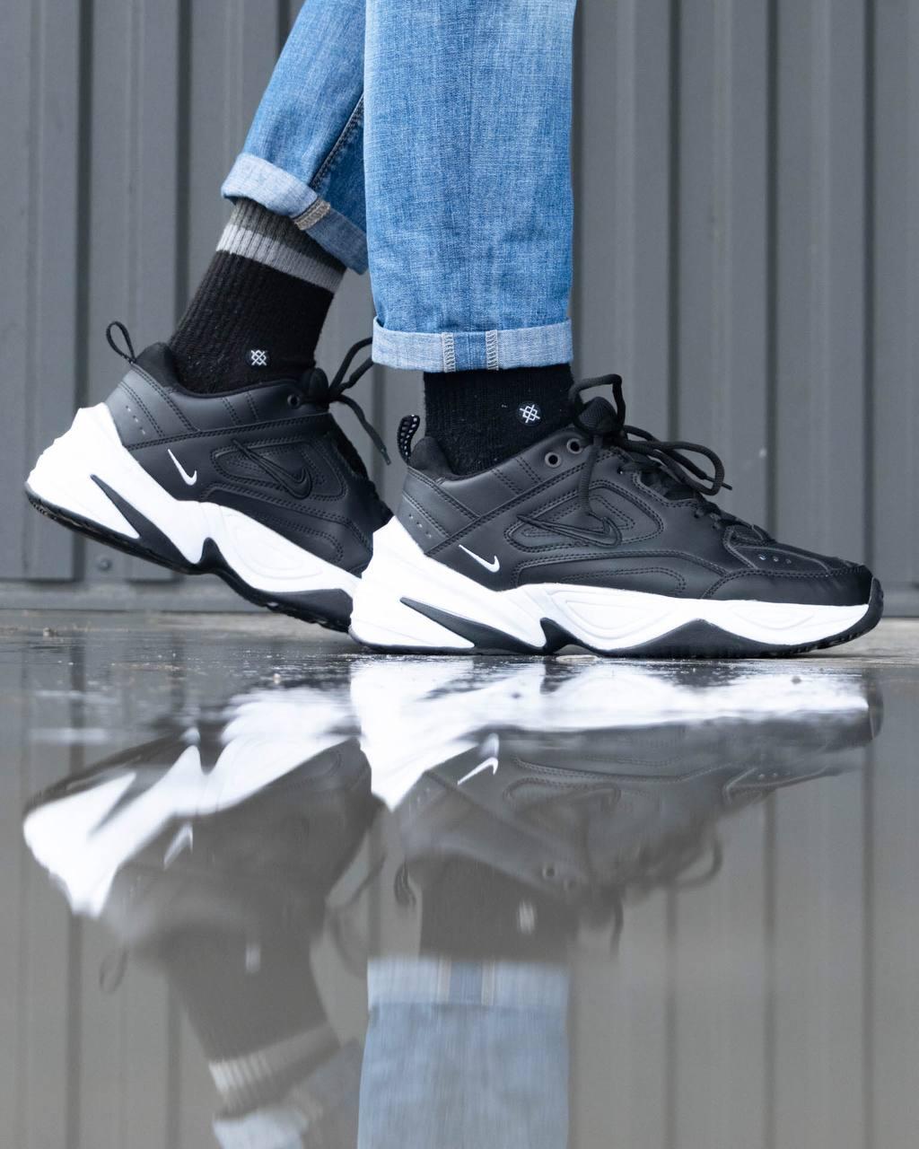 Nike M2K Tekno Black Leather