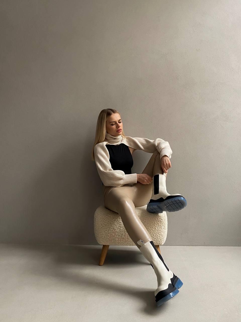 Bottega Veneta Ivory/Blue Premium