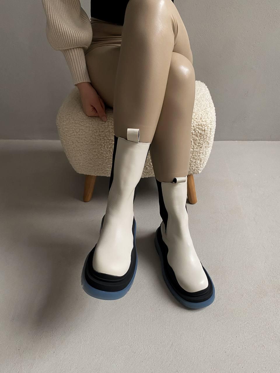 Bottega Veneta Ivory/Blue Premium