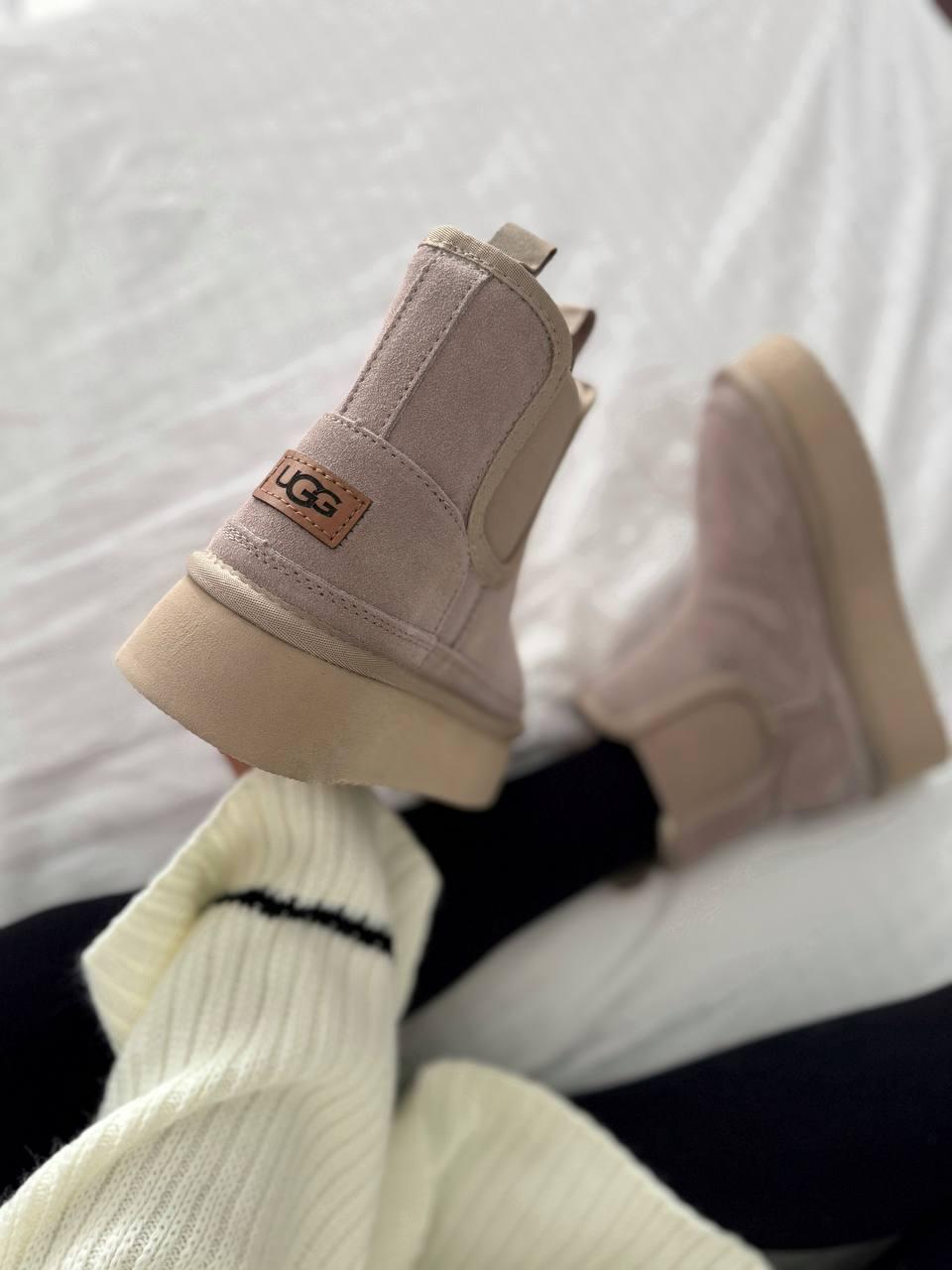 UGG Neumal Platform Chelsea Latte