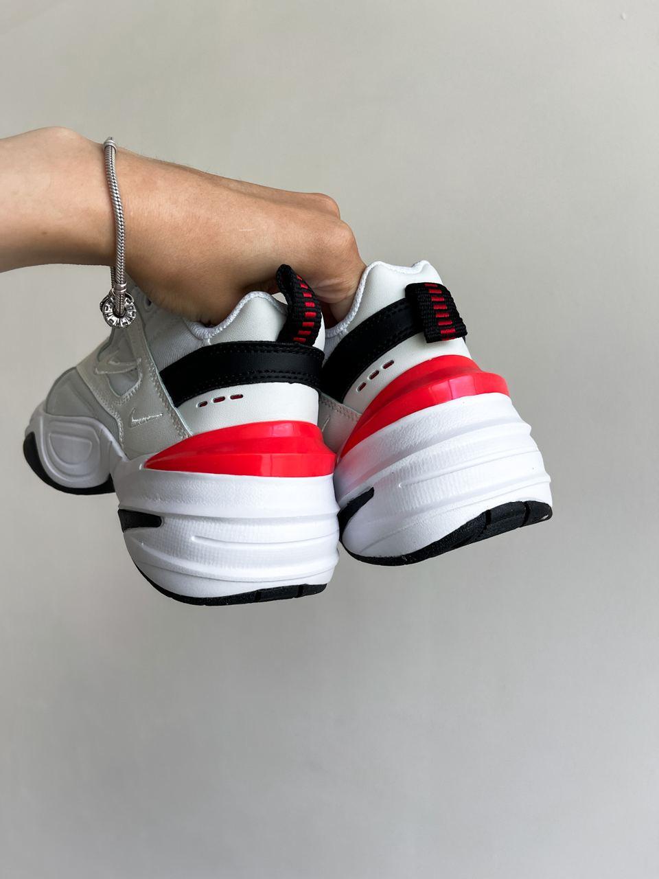 Nike M2K Tekno White Black Red