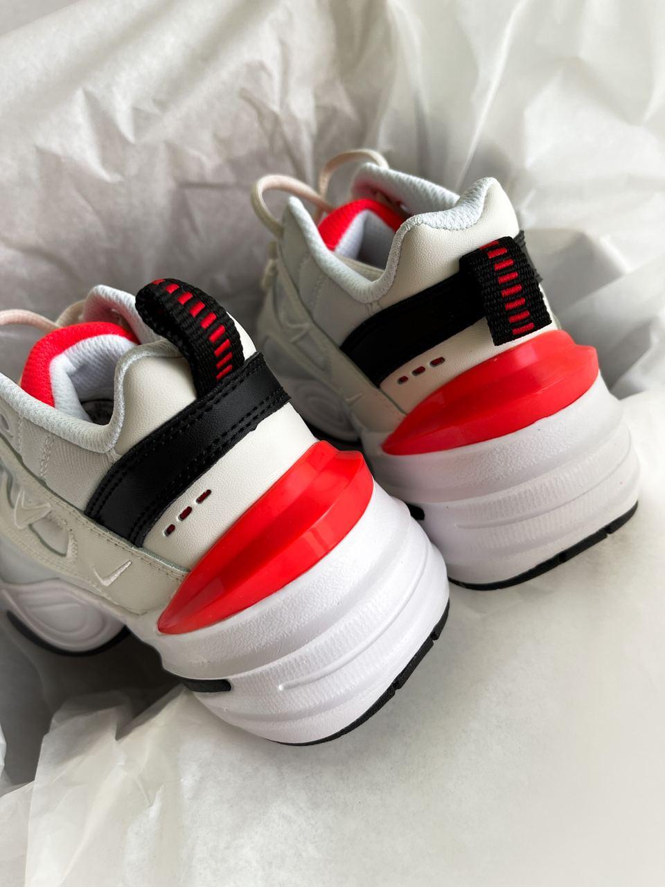 Nike M2K Tekno White Black Red