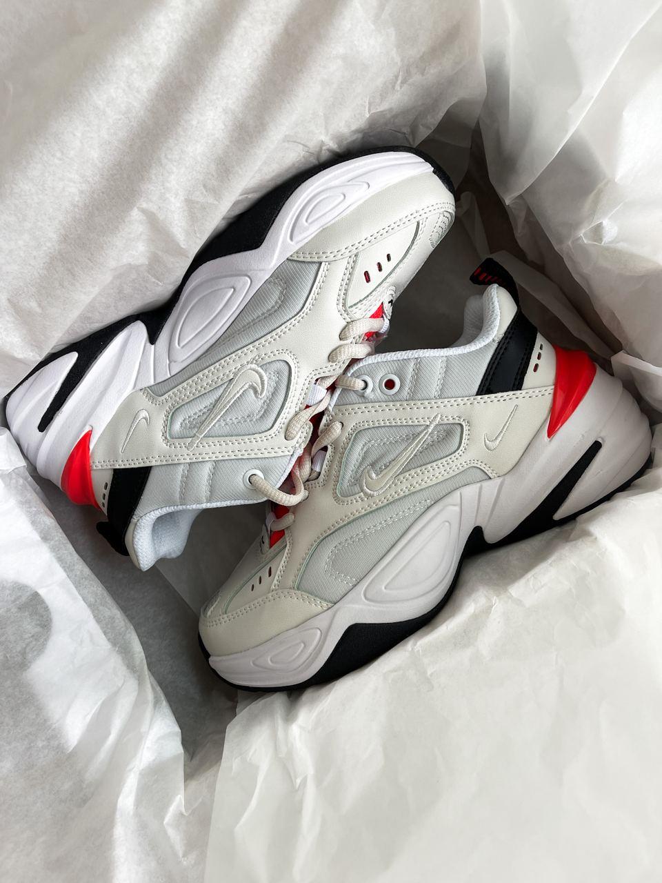 Nike M2K Tekno White Black Red