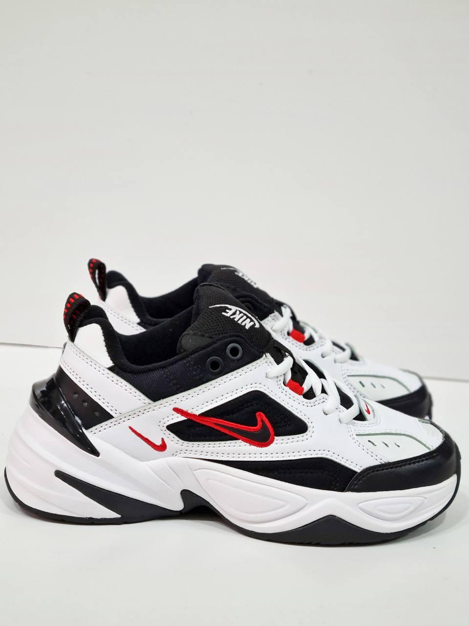 Nike M2K Tekno Black White Red v2
