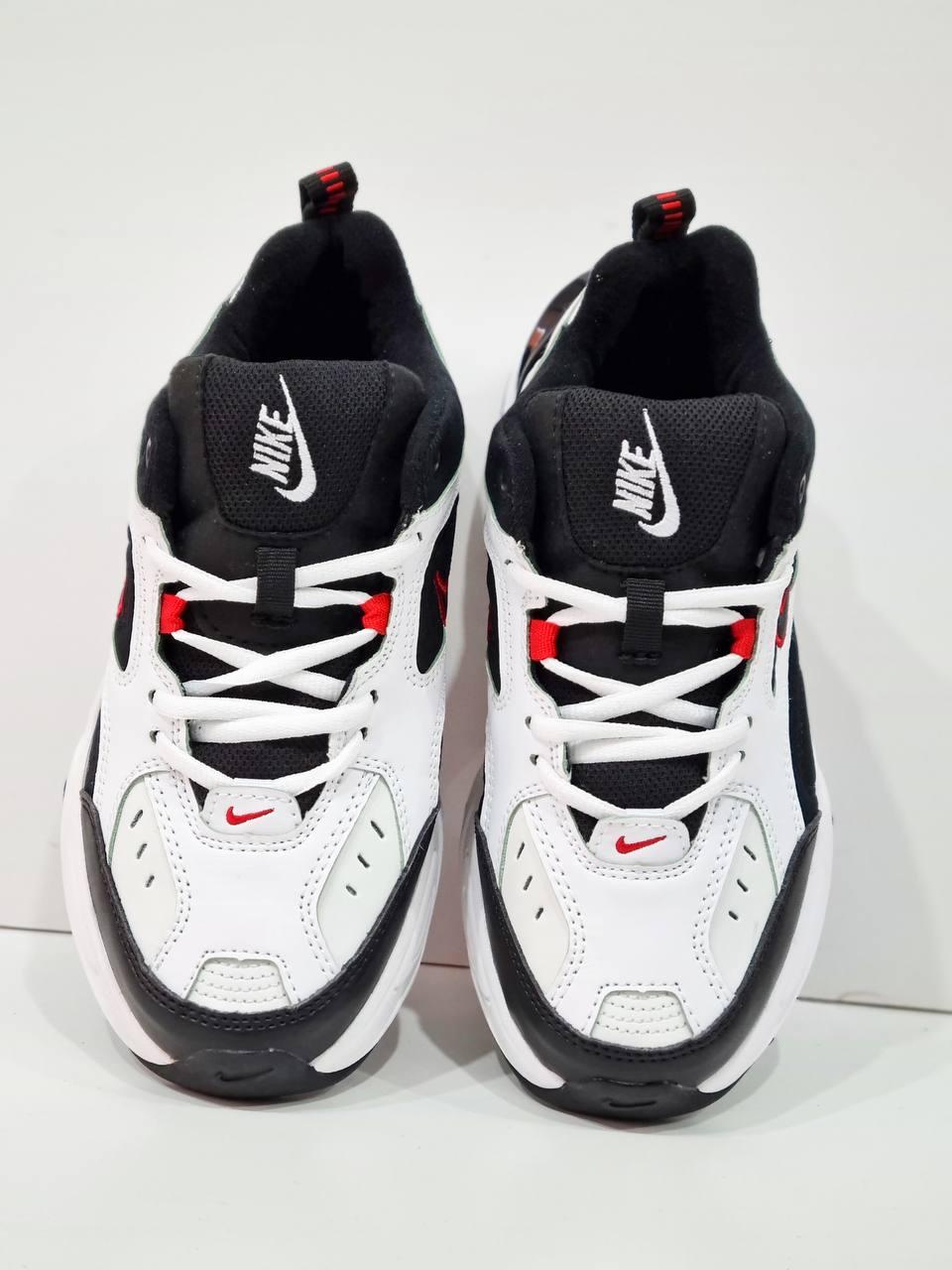 Nike M2K Tekno Black White Red v2