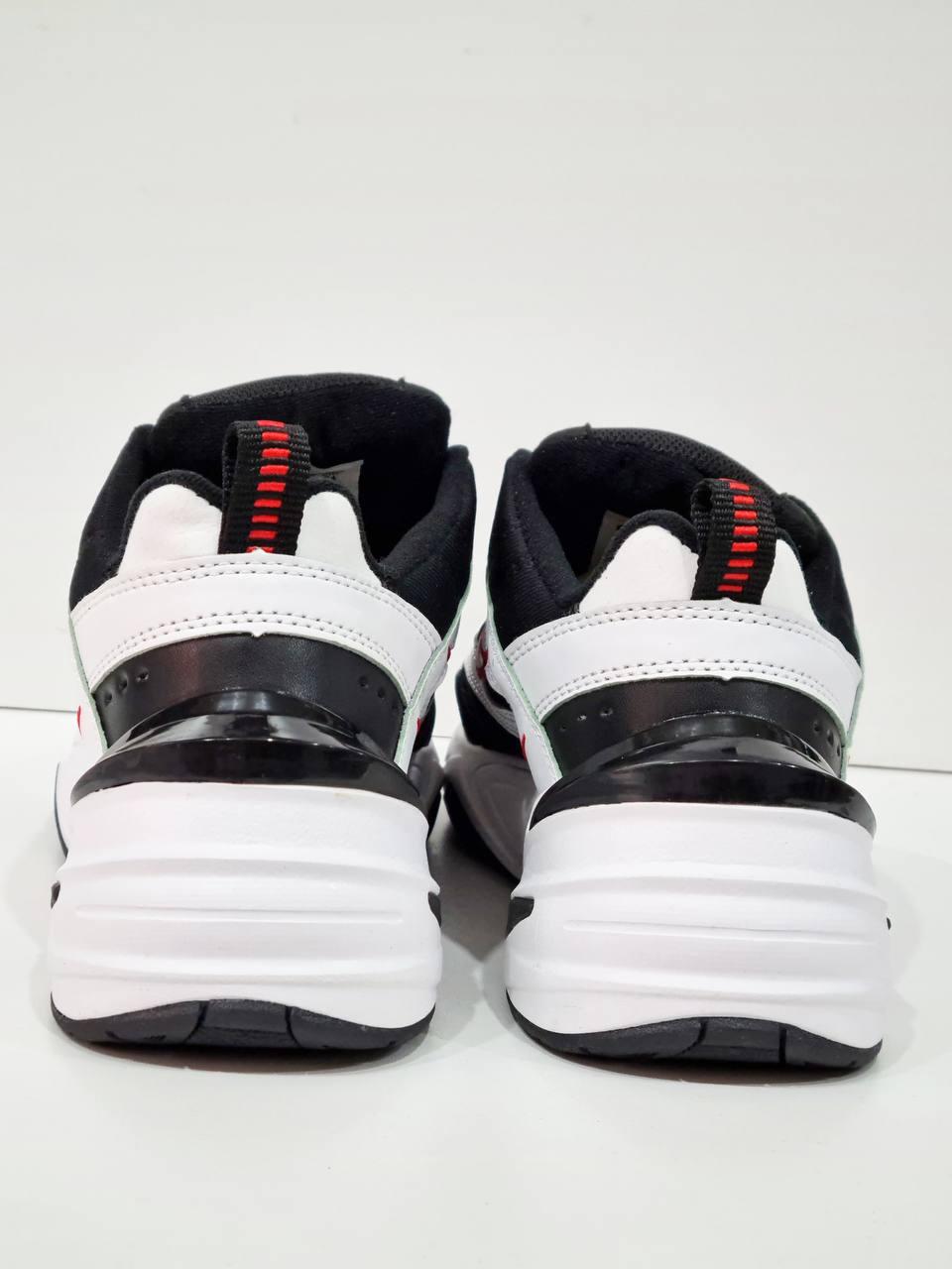 Nike M2K Tekno Black White Red v2