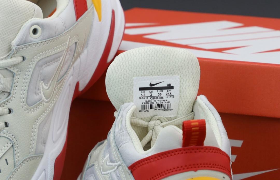 Nike M2K Tekno White Red 1